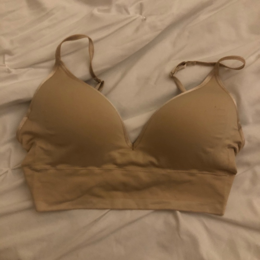 simple nude bralette